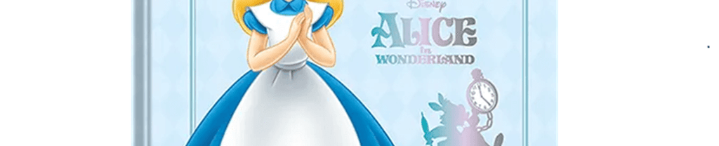 Caderno Colegial Alice in Wonderland Costurado 160 Folhas 10831 - Animativa