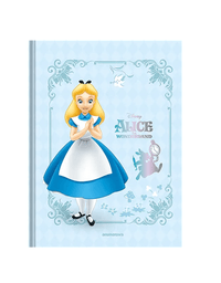 Caderno Colegial Alice in Wonderland Costurado 160 Folhas 10831 - Animativa
