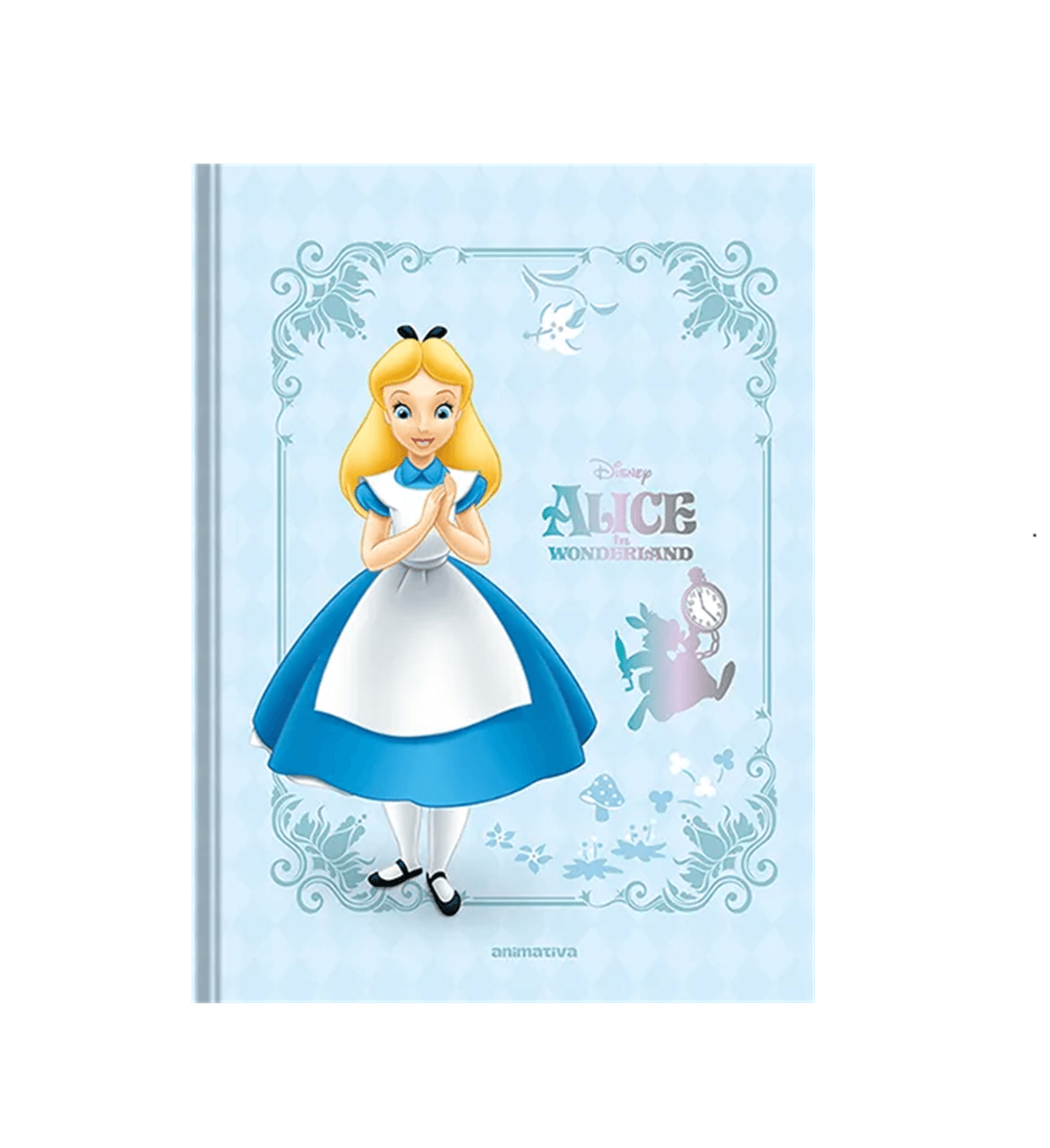 Caderno Colegial Alice in Wonderland Costurado 160 Folhas 10831 - Animativa