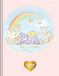 Caderno Colegial Ursinhos Carinhosos Costurado 160 Folhas 10833 - Animativa
