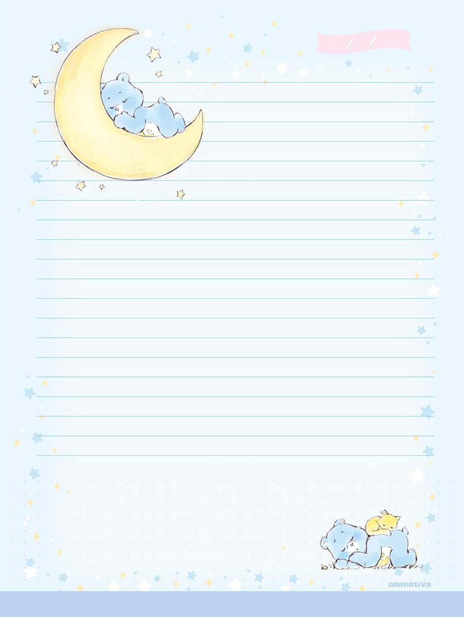 Caderno Colegial Ursinhos Carinhosos Costurado 160 Folhas 10833 - Animativa