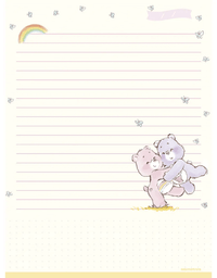 Papel de Carta Pautado Ursinhos Carinhosos 48fls. 108710 - Animativa
