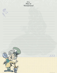 Papel de Carta Alice no País das Maravilhas 48fls 10949 - Animativa
