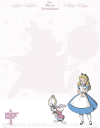 Papel de Carta Alice no País das Maravilhas 48fls 10949 - Animativa
