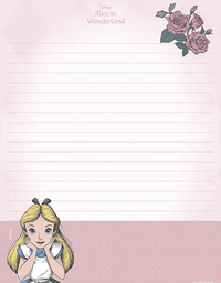 Papel de Carta Alice no País das Maravilhas 48fls 10949 - Animativa
