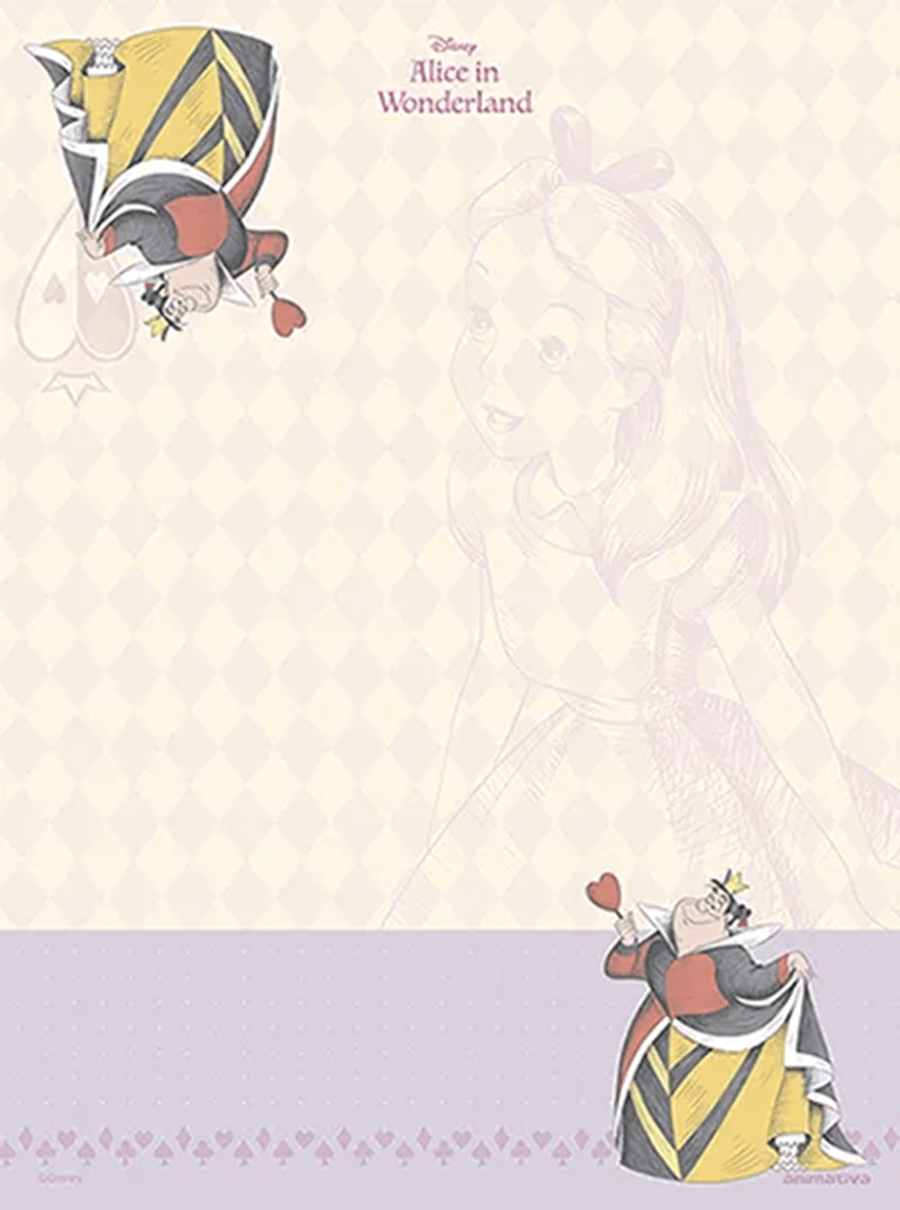 Papel de Carta Alice no País das Maravilhas 48fls 10949 - Animativa