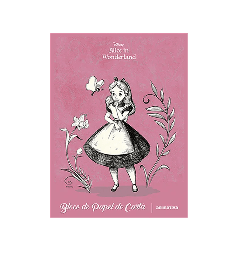 Papel de Carta Alice no País das Maravilhas 48fls 10949 - Animativa