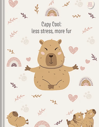 Caderno Colegial Costurado Capycuties 160 Folhas 11010 - Animativa
