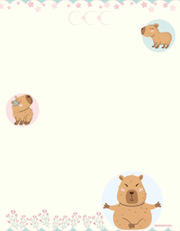 Caderno Colegial Costurado Capycuties 160 Folhas 11010 - Animativa
