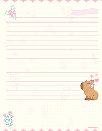 Caderno Colegial Costurado Capycuties 160 Folhas 11010 - Animativa
