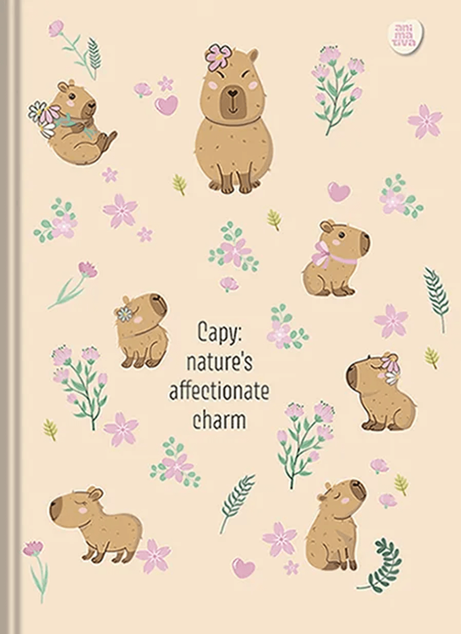 Caderno Colegial Costurado Capycuties 160 Folhas 11010 - Animativa