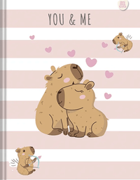 Caderno Colegial Costurado Capycuties 160 Folhas 11010 - Animativa
