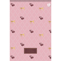 Bloco Vertical Capa Dura Sweet Cherry 17x25 80 Folhas 11019 - ANIMATIVA