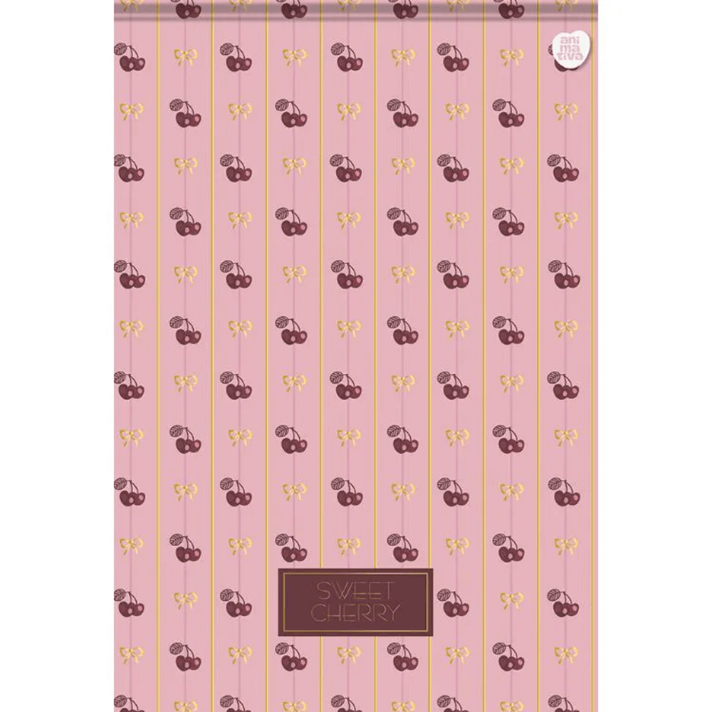 Bloco Vertical Capa Dura Sweet Cherry 17x25 80 Folhas 11019 - ANIMATIVA