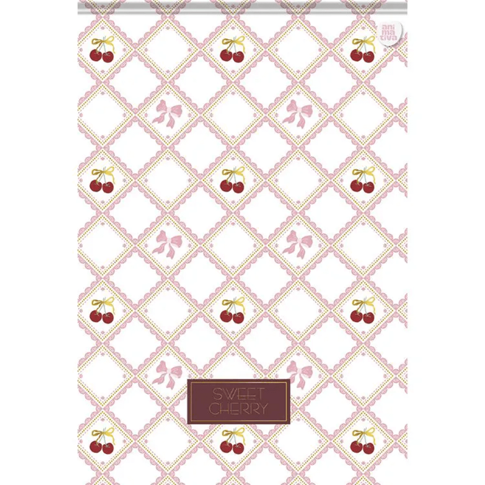 Bloco Vertical Capa Dura Sweet Cherry 17x25 80 Folhas 11019 - ANIMATIVA
