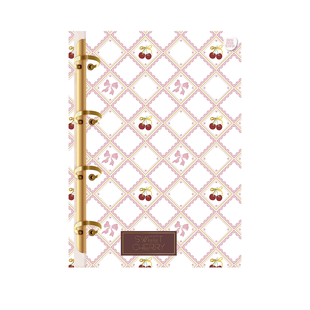 Caderno Colegial Argolado Sweet Cherry 210mmx260mm 160 Fls 11020 - Animativa