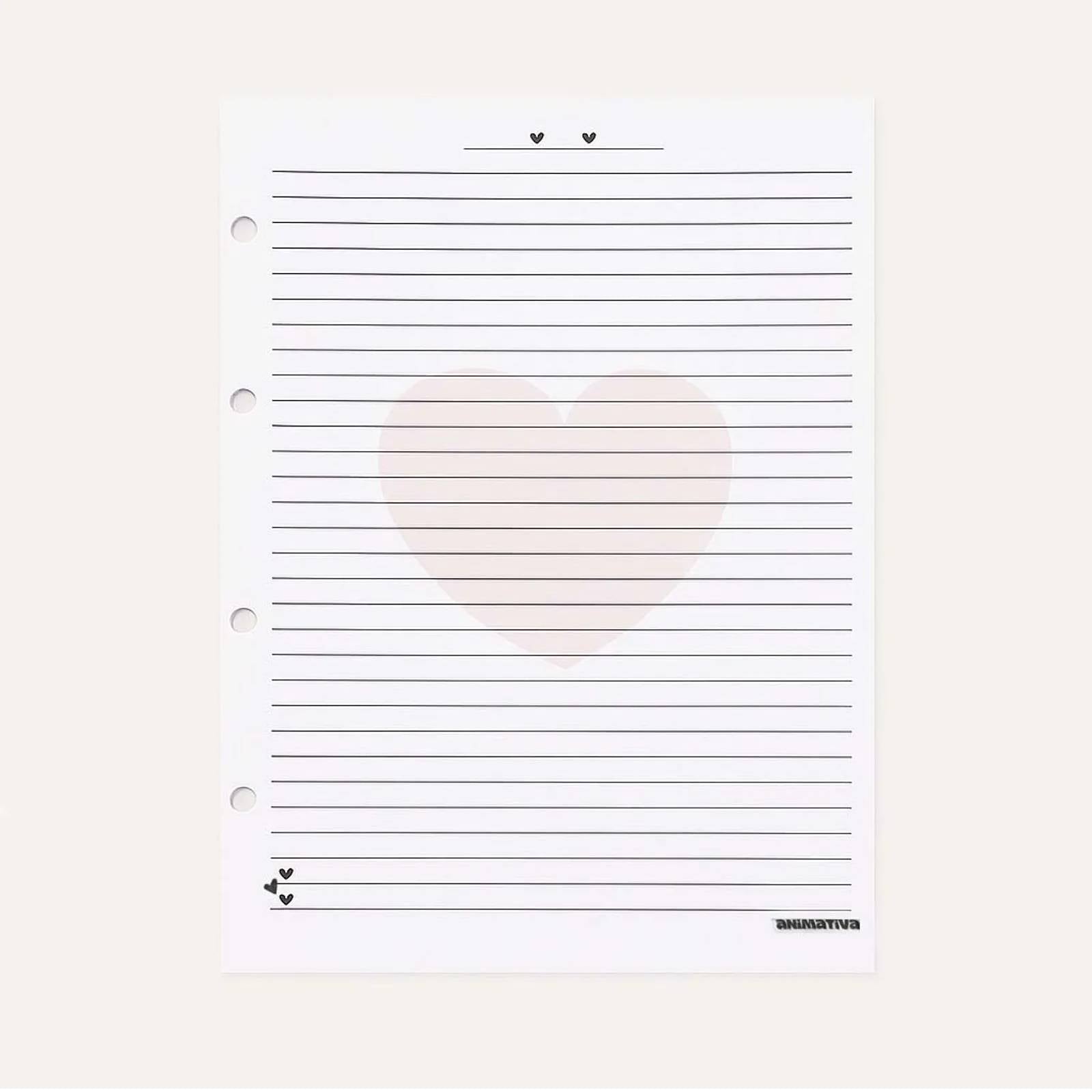 Refil para Caderno Argolado 80 Fls 179x241mm 11021 - Animativa