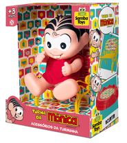 Boneca em Vinil Mônica No Mini Banquinho 1117 - Samba toys