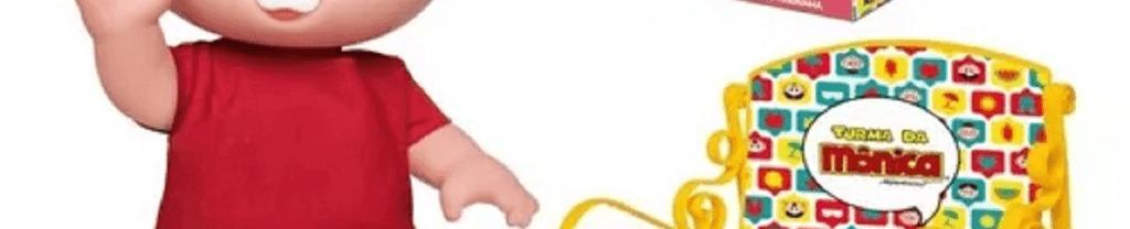 Boneca em Vinil Mônica No Mini Banquinho 1117 - Samba toys