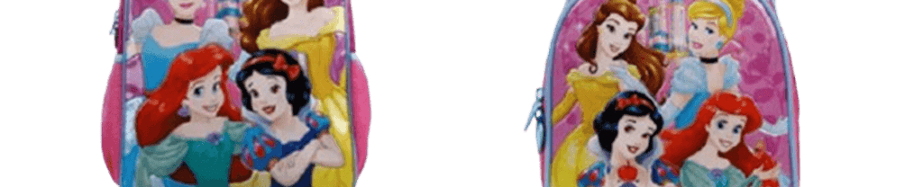 Mochila Carrinho 16" Com Lancheira Térmica Princesas  - Xeryus