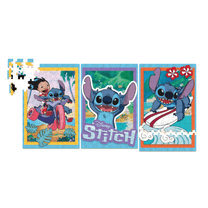 Quebra Cabeça Stitch 3 Cenas 300 Peças 1222.1 - Xalingo