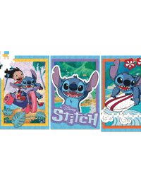 Quebra Cabeça Stitch 3 Cenas 300 Peças 1222.1 - Xalingo
