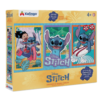 Quebra Cabeça Stitch 3 Cenas 300 Peças 1222.1 - Xalingo