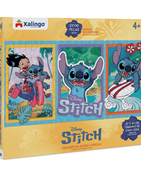 Quebra Cabeça Stitch 3 Cenas 300 Peças 1222.1 - Xalingo
