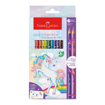 EcoLápis de Cor Unicórnio 12 Cores + 2 Cores - Faber-Castell