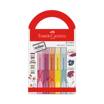 Marca-texto Grifpen Com Cheirinho C/ 5 Cores Revigora & Energiza - Faber-Castell