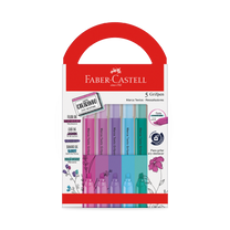 Marca-texto Grifpen Com Cheirinho C/ 5 Cores - Faber-Castell