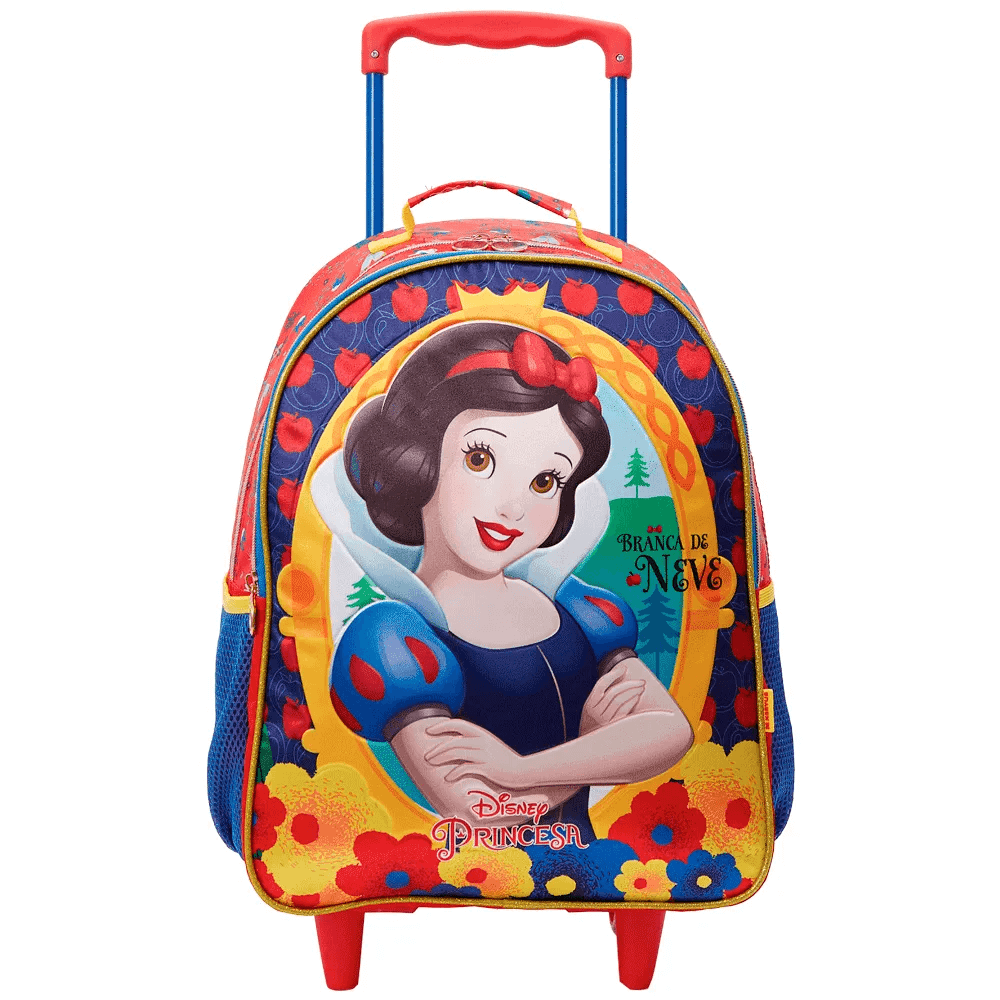 Mochila de Rodinha + Lancheira Térmica Branca de Neve 13080 - Xeryus