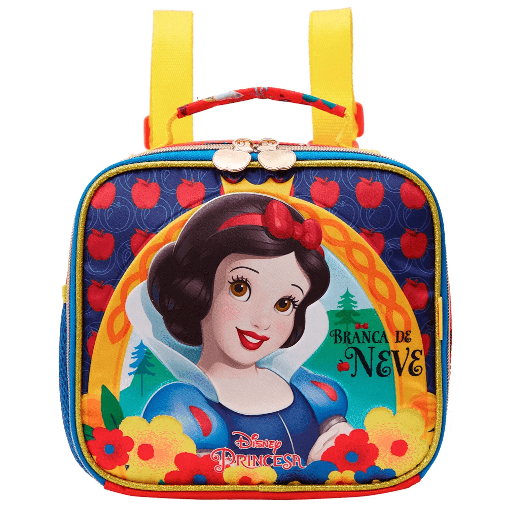 Mochila de Rodinha + Lancheira Térmica Branca de Neve 13080 - Xeryus