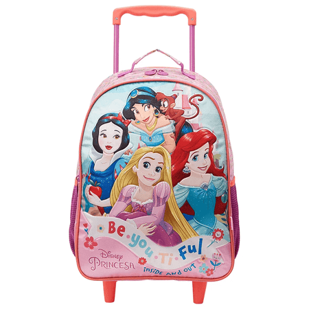 Mochila de Carrinho com Lancheira Princesas 13150/13154 - Xeryus
