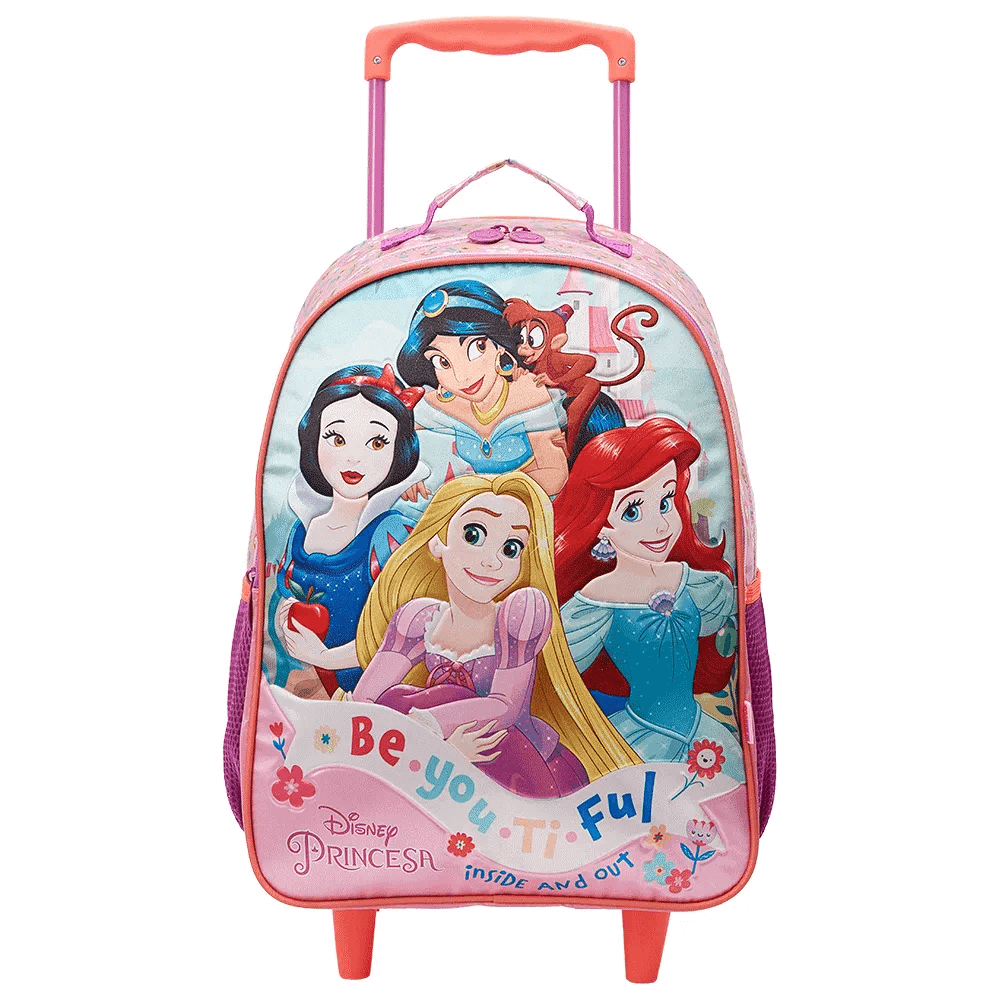 Mochila de Carrinho com Lancheira Princesas 13150/13154 - Xeryus