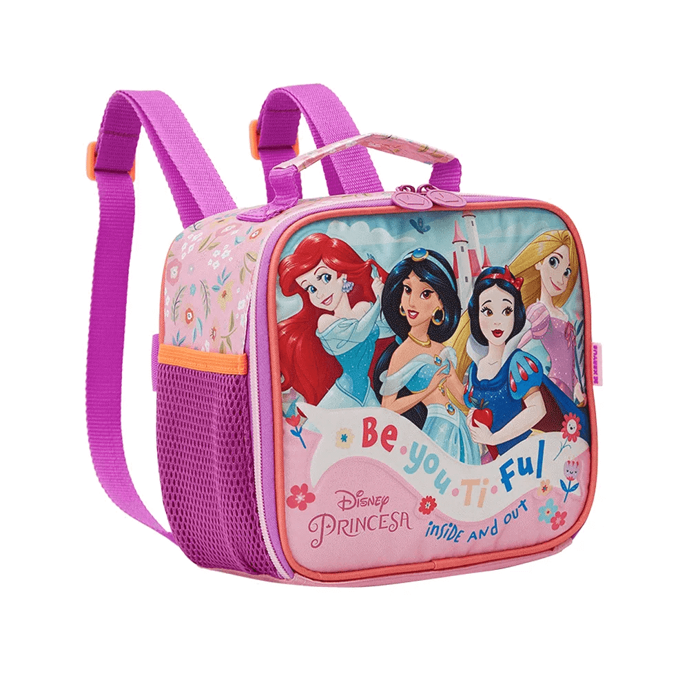 Mochila de Carrinho com Lancheira Princesas 13150/13154 - Xeryus