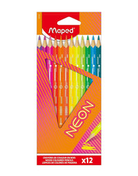 Lapis de Cor Neon 12 Cores 832080ZV – Maped
