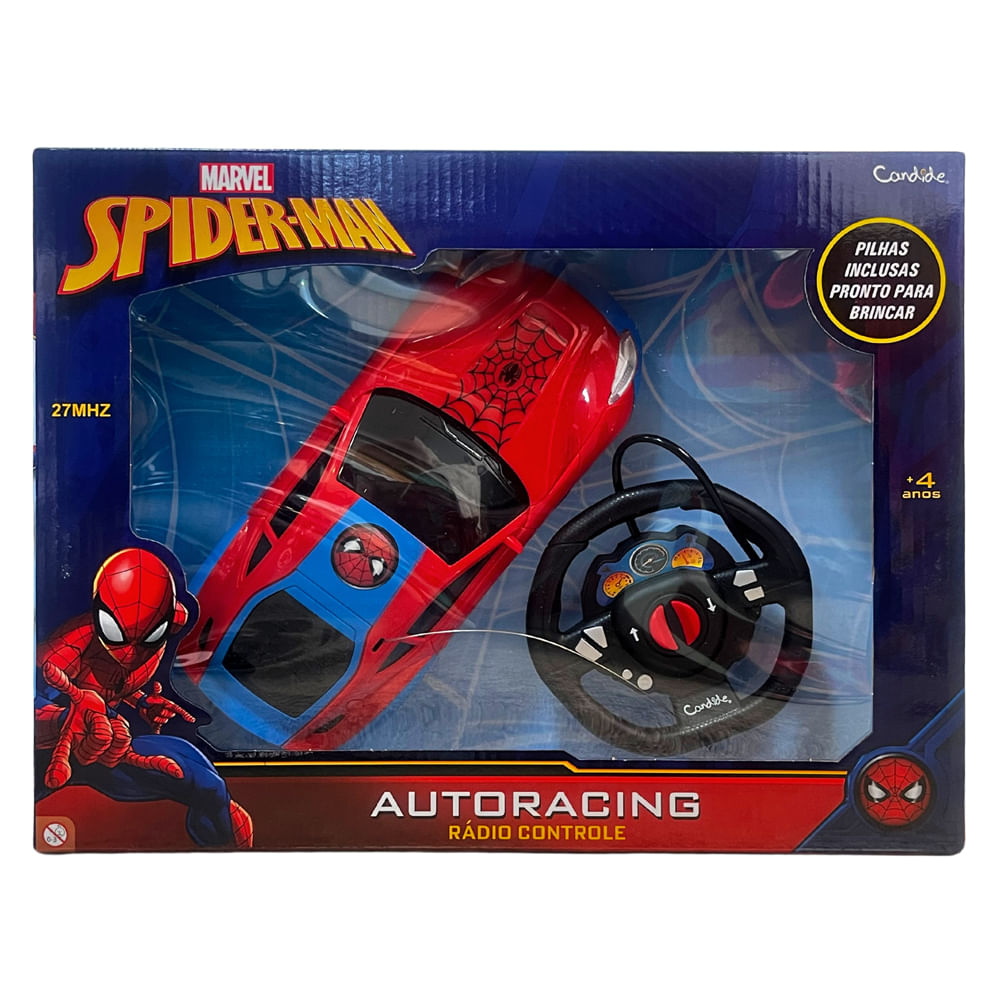 Carro Controle Remoto Spider-Man Autoracing 58003 - Candide