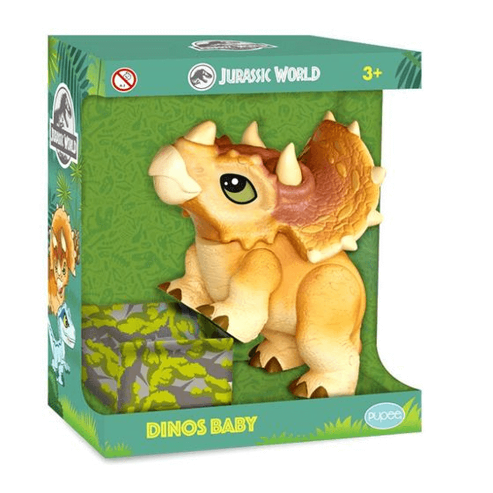 Dinossauro Tricetatops Jurrassic World Dino Baby 1462 Pupee