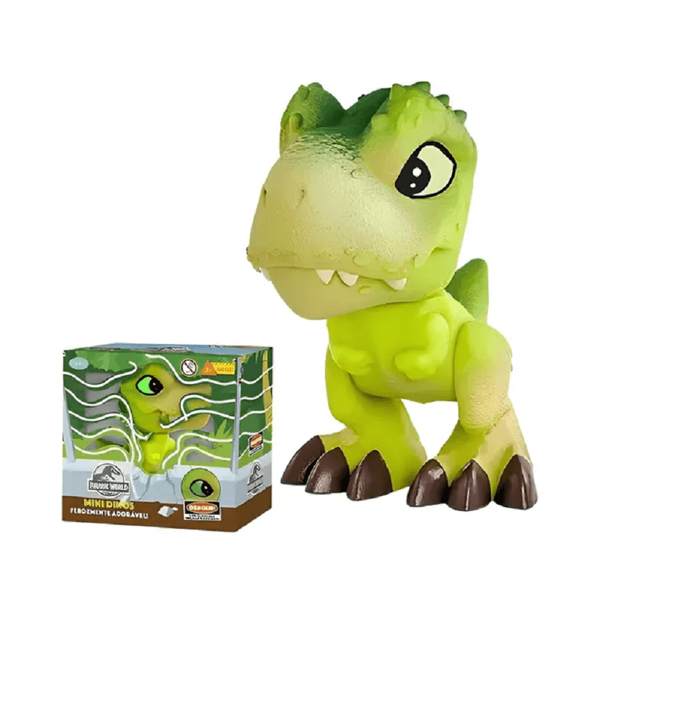 Mini Baby Dino Jurassic World T-Rex Verde 1475 - Pupee