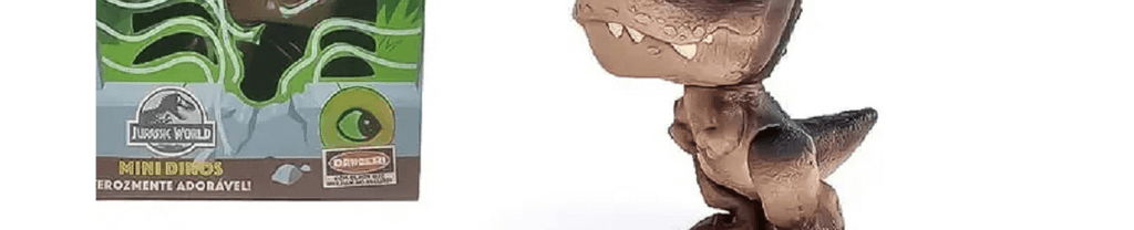 Mini Baby Dino Jurassic World T-Rex Preto 1477 - Pupee