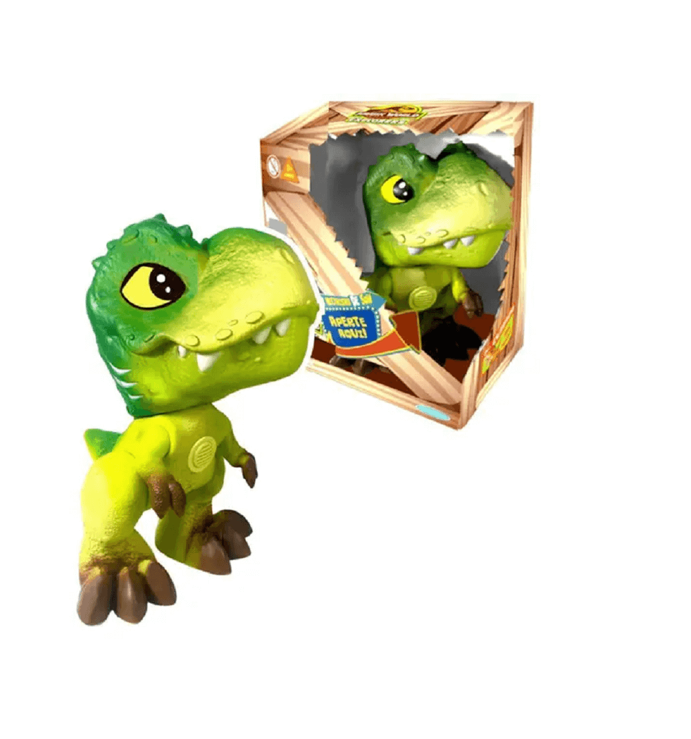 Dinossauro Jurassic World T-Rex Verde com Mecanismo 1481 - Puppe