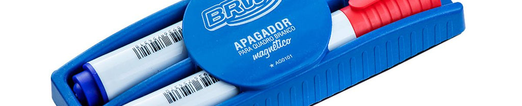 Kit 3 Marcador Quadro Branco C/ Apagador Magnético AG0103 - BRW