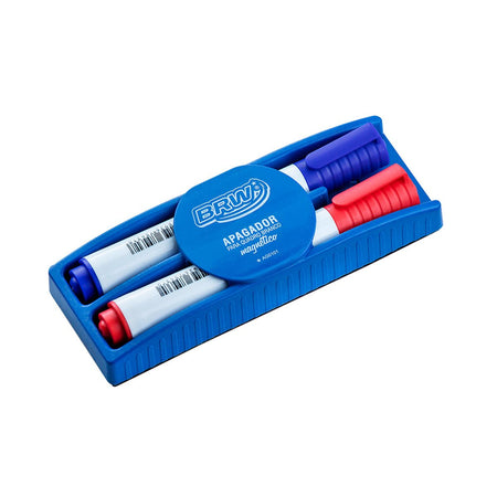 Kit 3 Marcador Quadro Branco C/ Apagador Magnético AG0103 - BRW