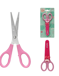 Tesoura Divertida Frutinha  Rosa 14cm FF1713 - Fofy
