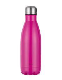 Garrafa De Aço Inoxidável 500ML Metálica Neon Fosco Pink GA0105 - BRW
