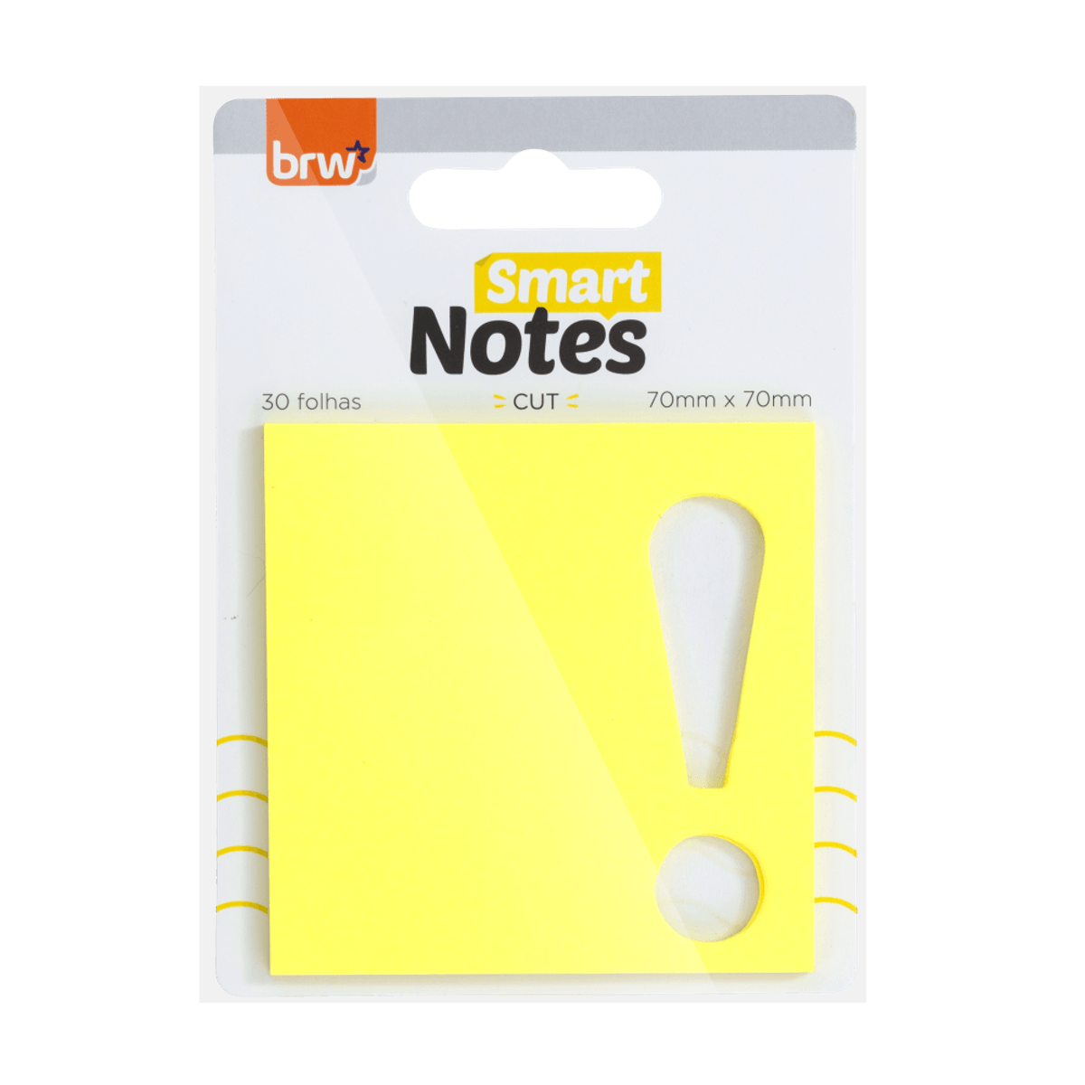 Bloco Smart Notes 70X70mm Cut 4 Blocos com 30 Fls cada - BRW