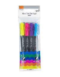 Marca Texto Ponta Dupla Neon Soul 4 Cores CA2021 - BRW

