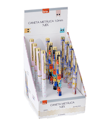 Caneta Metálica Esferográfica 1.0mm Mix CA0704 - BRW
