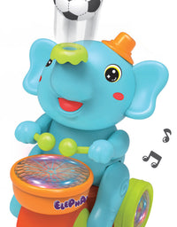 Brinquedo Elefante Musical com Luz e Som 180-1 - Braskit
